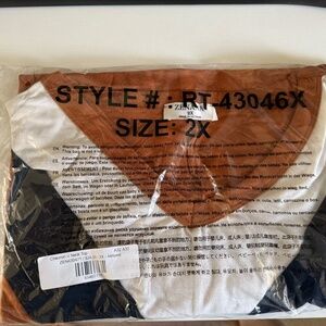 Zenana Chevron V Neck Top A32 A33